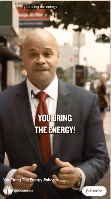 You bring the Energy